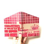 作品「三角屋根の小さなお家」2021年スケジュール手帳 受注製作