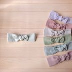 作品ribbon headband〔pale mint〕