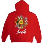 作品BRCH Flower 裏起毛hoodie レッド