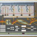 作品空港柄ホワイトボードRWY02R