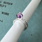 作品Pink Sapphire and Rolling Pearls Ring (Order Production)