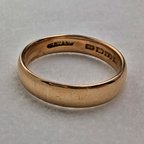 作品1919年 英国アンティーク ジュエリー K22ゴールドリング 3.7g 指輪 W Wilkinson