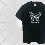 作品butterfly bee 半袖Tシャツ 黒/シルバー