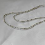 作品【受注生産】3way long necklace vintage beads silver /ベネチアンヴィンテージビーズ 