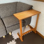 作品木製ソファーサイドテーブル　ベッドサイドテーブル　軽い