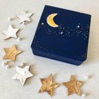 作品[完売] 冬の夜空の小物入れ(星空) 収納箱 木箱 アクセサリーボックス コスメボックス 冬空の家具