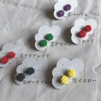 作品small beads pierce and earring
