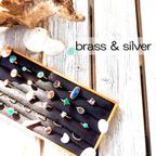 作品【brass / silver925 ringについて★】