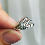 作品【silver950】name ring
