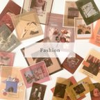 作品海外ステッカー “Fashion” photo sticker 21枚set 韓国フレークシール
