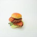 作品グランモフ バーガー　                                                ミニチュアパン　ミニチュアフード　食品サンプル