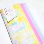 作品色と紙を重ねるノート ：lemon suger