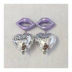 作品Heart balloon pierce/earring【PURPLE】