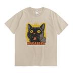 作品MADAFAKA-12猫　良い気分の呪文が書かれたＴシャツ　男女兼用