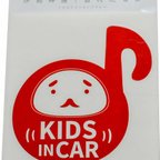 作品伊勢神運!!音符だるま ステッカー KIDS IN CAR