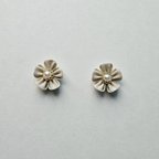 作品つまみ細工　お花ピアス/イヤリング/ノンホールピアス