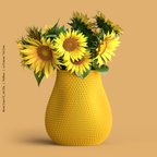 作品【送料無料】Knit Vase 01 / Yellow