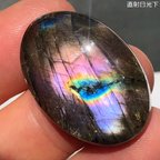 作品ラブラドライト[685] 29x20mm 33Cts　天然石 ／ ルース ／カボション