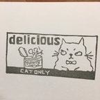 作品Delicious猫缶はんこ
