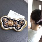 作品ビーズ刺繍 ヘアピン ヘアクリップ