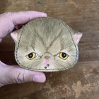 作品使い易い猫のコインケース　小　キジ