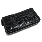 作品＜数量限定特価＞ クロコダイル 本革 ラウンド長財布 ① ホーンバック Zip-Around Wallet ウォレット プレゼント ギフト 人気 おしゃれ