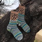作品ドイツ🇩🇪OPALの毛糸　手編みの靴下