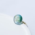 作品glass jellyfish ring　#19