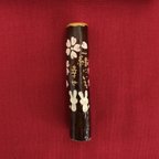 作品りんごの枝のはんこ　〜 桜とうさぎ 〜