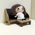 作品ミニチュア♡ソファーとテーブル兼足置き　イーマリーちゃんサイズ