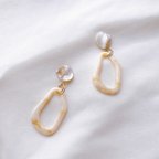 作品ほうじ茶ラテ(①)pierce/earring