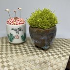 作品苔玉そっくりピンクッション15 針山Pincushion