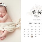 作品【データ納品】カレンダー付 出産内祝い画像