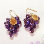 作品🍇完熟葡萄のピアス/イヤリング