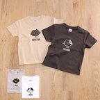 作品【名入れ可】＜こどもサイズ＞名前入り　名入れTシャツ キッズTシャツ えらべるねこTシャツ ＜立ち耳＞ 90~150 ネコ ねこ ネコ 猫Tシャツ　半袖  可愛いＴシャツ