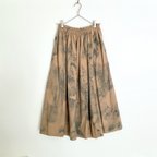 作品手染めコットンネルのふんわりスカート / Splash × camel