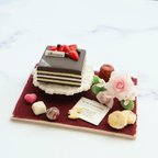 作品【受注製作】🍫バレンタインのケーキセット🌹