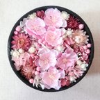 作品●濃淡のある春色　桜ボックスフラワー　鶯色　桜　母の日　ギフト●