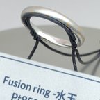 作品☆受注作品　プラチナ＆k18 fusion ring -水玉-