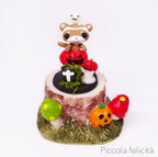 作品ハロウィン限定*受注生産【ハロウィンいたちのフィギュア(バタースコッチ)】