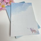 作品【新作】桜 SAKURA NEKO MEMO さくら猫 カラーメモ （ブルー・罫線あり）★シンセイ印刷ねこ部★ 1冊につき80円を動物愛護団体様に寄付いたします 