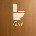 作品【カッティングステッカー】 Toilet トイレット シール