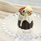 作品【限定】decoホワイトチョコのクレイカヌレ バースデーケーキ