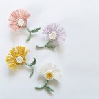作品【受注製作】fringe flowerブローチ
