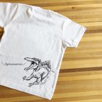 作品名前入りTシャツ★肉食恐竜最大！　スピノサウルス　　Tシャツ