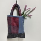 作品群言堂布組のハギレで作ったミニｂａｇ❤	