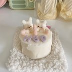 作品butter cake candle ケーキキャンドル 韓国キャンドル