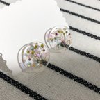 作品 *♡ドライフラワーピアス　ノンホール♡*