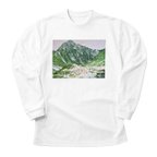 作品剱岳 長袖Tシャツ ホワイト ドライ 吸水速乾 山 登山