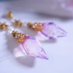 作品【夜空の欠片の首飾り（桜水晶）】オリジナル原型使用💎　星空の煌めきを閉じ込めた魔法石ネックレス